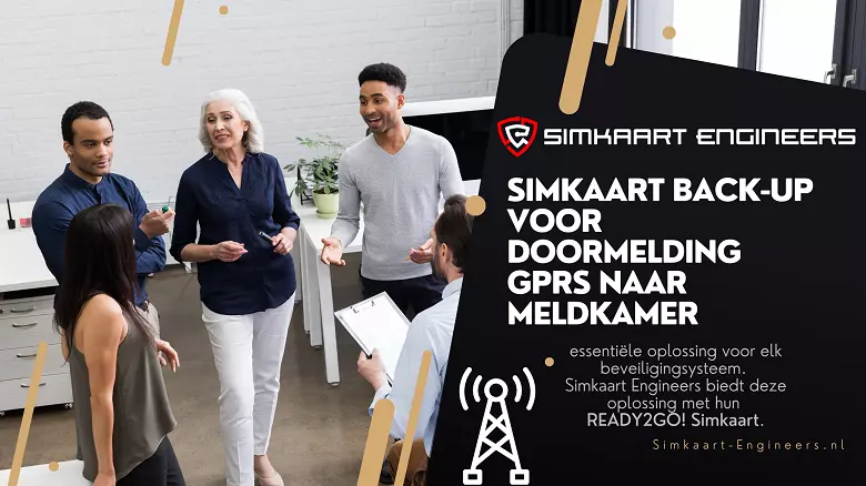 Simkaart doormelding meldkamer alarmsysteem beveiliging